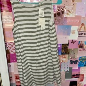 Light green and white striped dress (NEVER WORN)